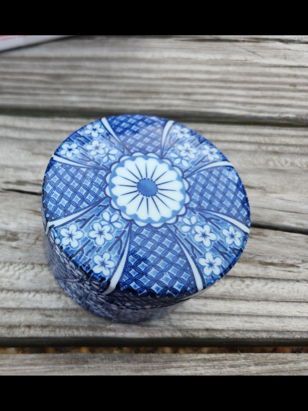 Tiffany & Co. Blue Floral Ceramic Trinket Box